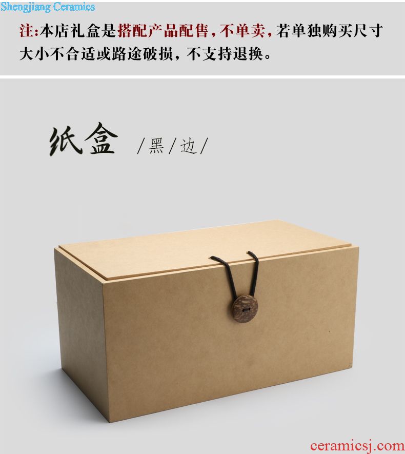 Three frequently hall tea caddy tea warehouse Ceramic large seal pot Jingdezhen kung fu tea tao child receives