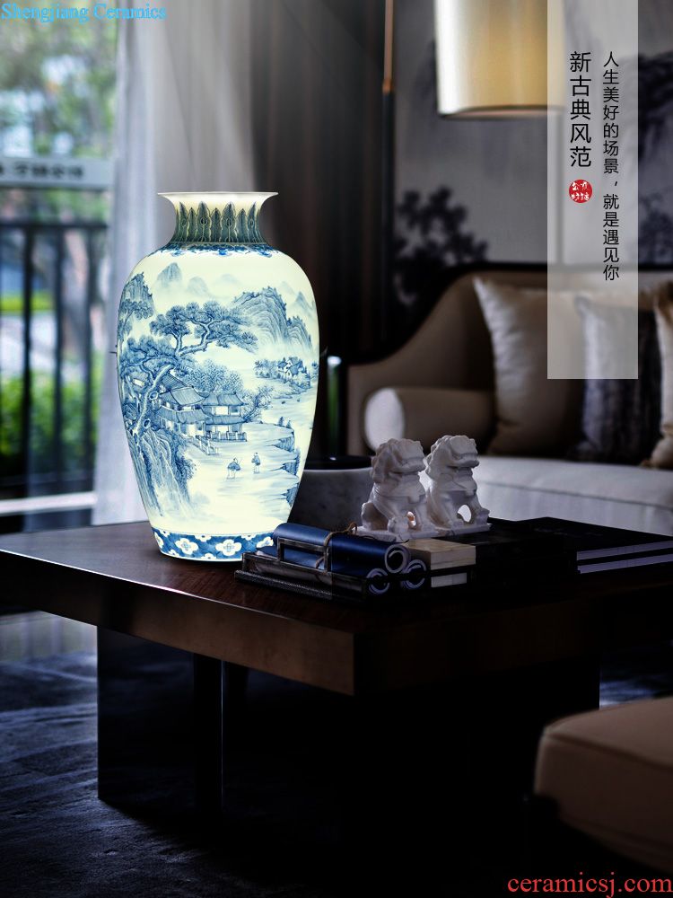 Jingdezhen ceramics archaize heavy pastel ears flower vases, table decorations garlic furnishing articles