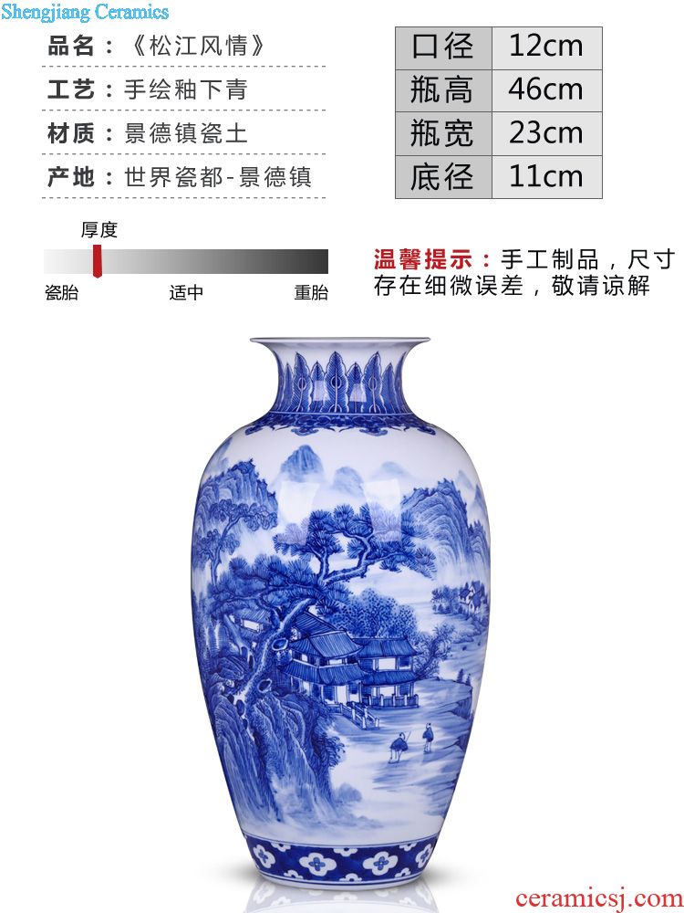 Jingdezhen ceramics archaize heavy pastel ears flower vases, table decorations garlic furnishing articles