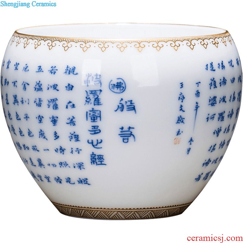 Holy big ceramic kung fu masters cup hand-painted porcelain cups of ice plum shochiku mei sample tea cup manual of jingdezhen tea service