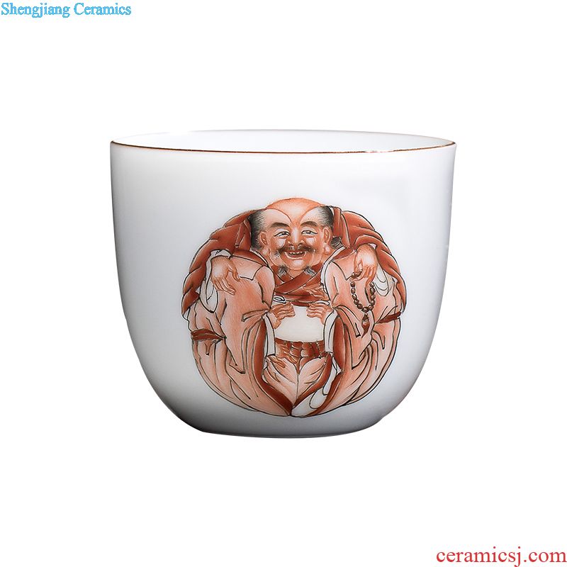 Jingdezhen ceramic hand-painted manual jade snow mud points fair mug of tea is tea tea, kungfu tea accessories