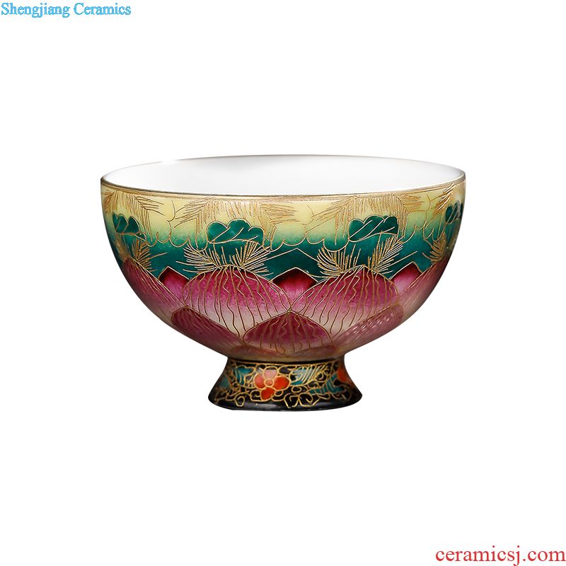 Jingdezhen teacups hand-painted master kung fu tea tea cup, single hand tea cup dharma ceramic cup