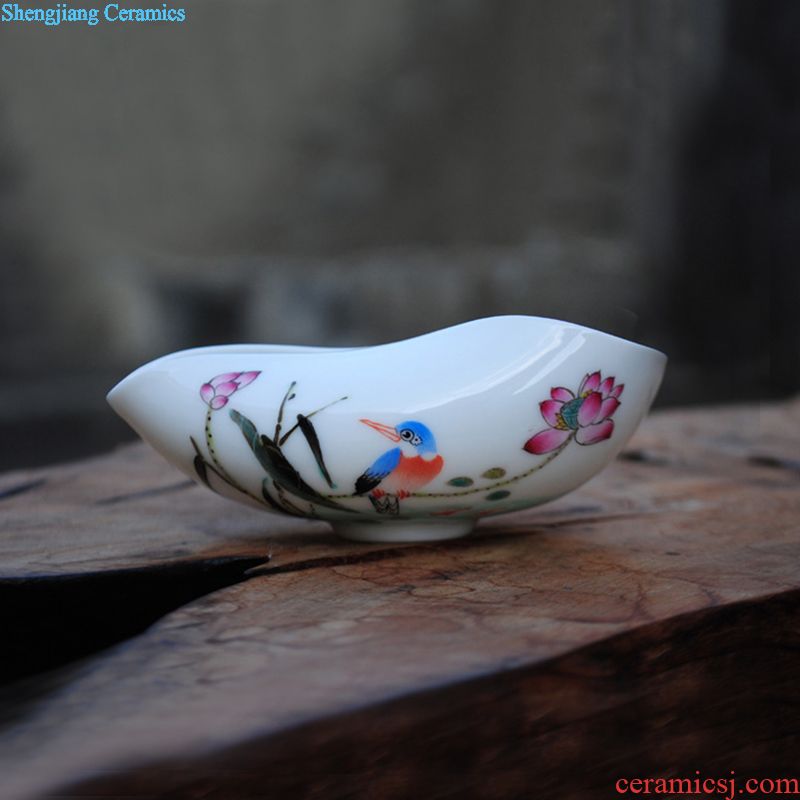 Owl jingdezhen kiln XY - CJ264C high-grade enamel cup suit hand-drawn characters kung fu tea set sample tea cup