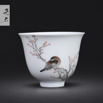 Taiwan iron glaze bag type of jingdezhen ceramics washing slag bucket tea water, after the large tea to wash by hand