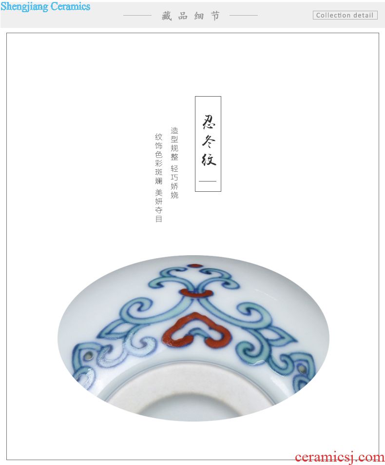 Jingdezhen ceramic hand-painted porcelain sample tea cup flower on kung fu tea master cup single cup porcelain cups