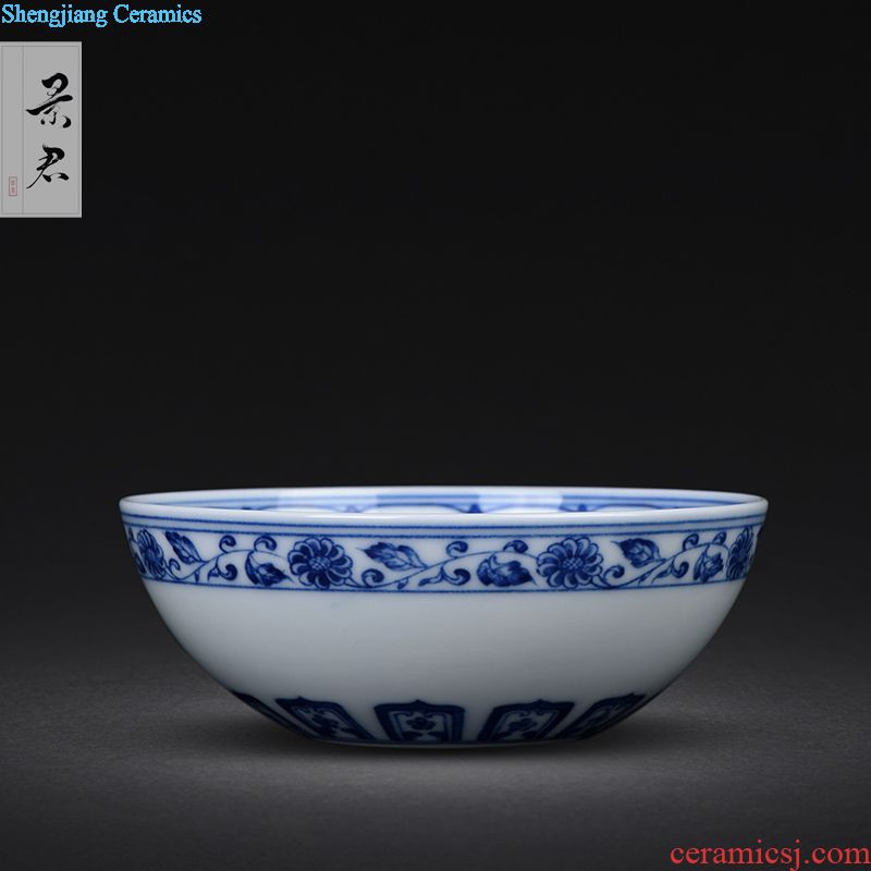 Jingdezhen porcelain enamel colour of flowers and birds all hand sample tea cup kung fu tea cup ceramic cup personal Lord
