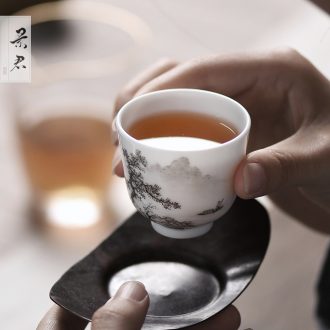 Rouge beauty JingJun jingdezhen ceramics glaze all hand sample tea cup kung fu tea tea masters cup