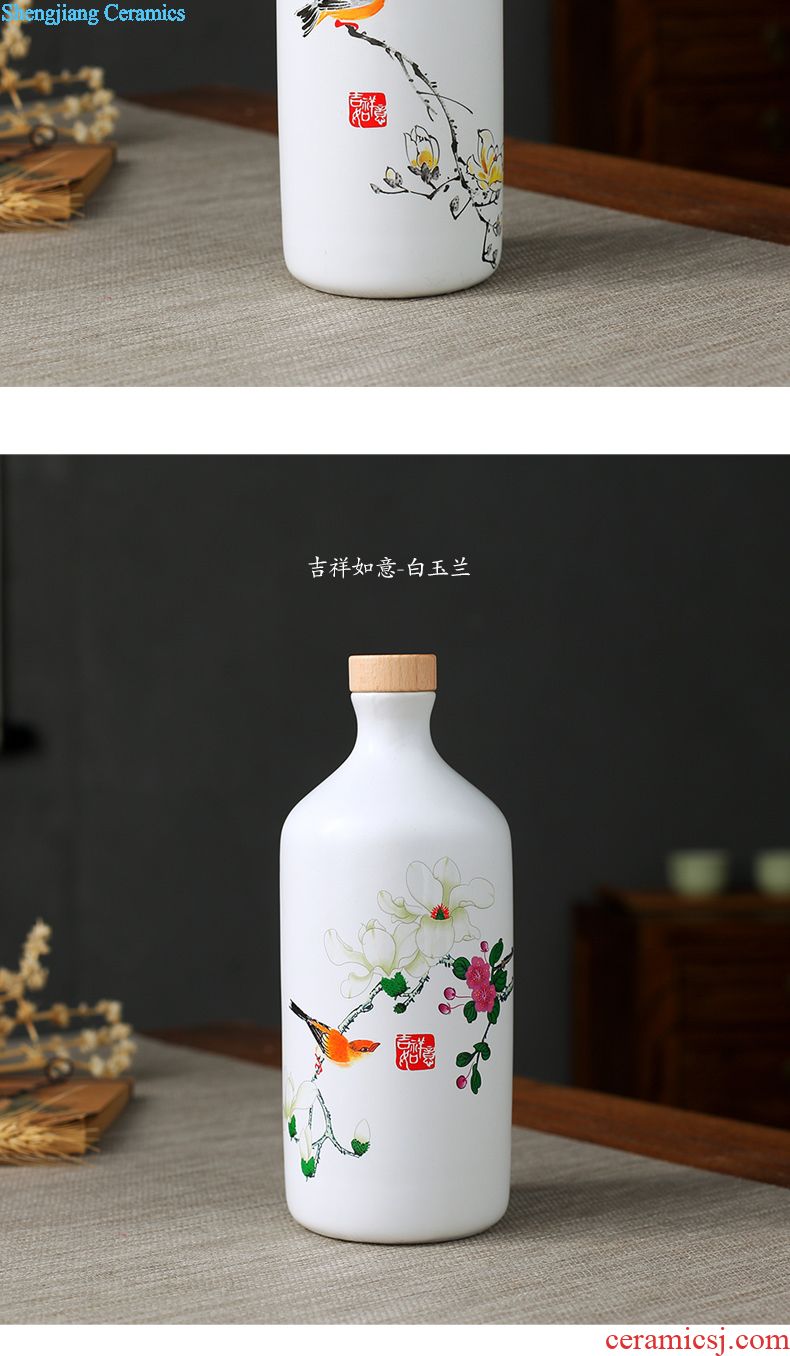 Jingdezhen ceramic jar sealing it home 50 pounds ten leading bubble jars archaize liquor bottle pot pot