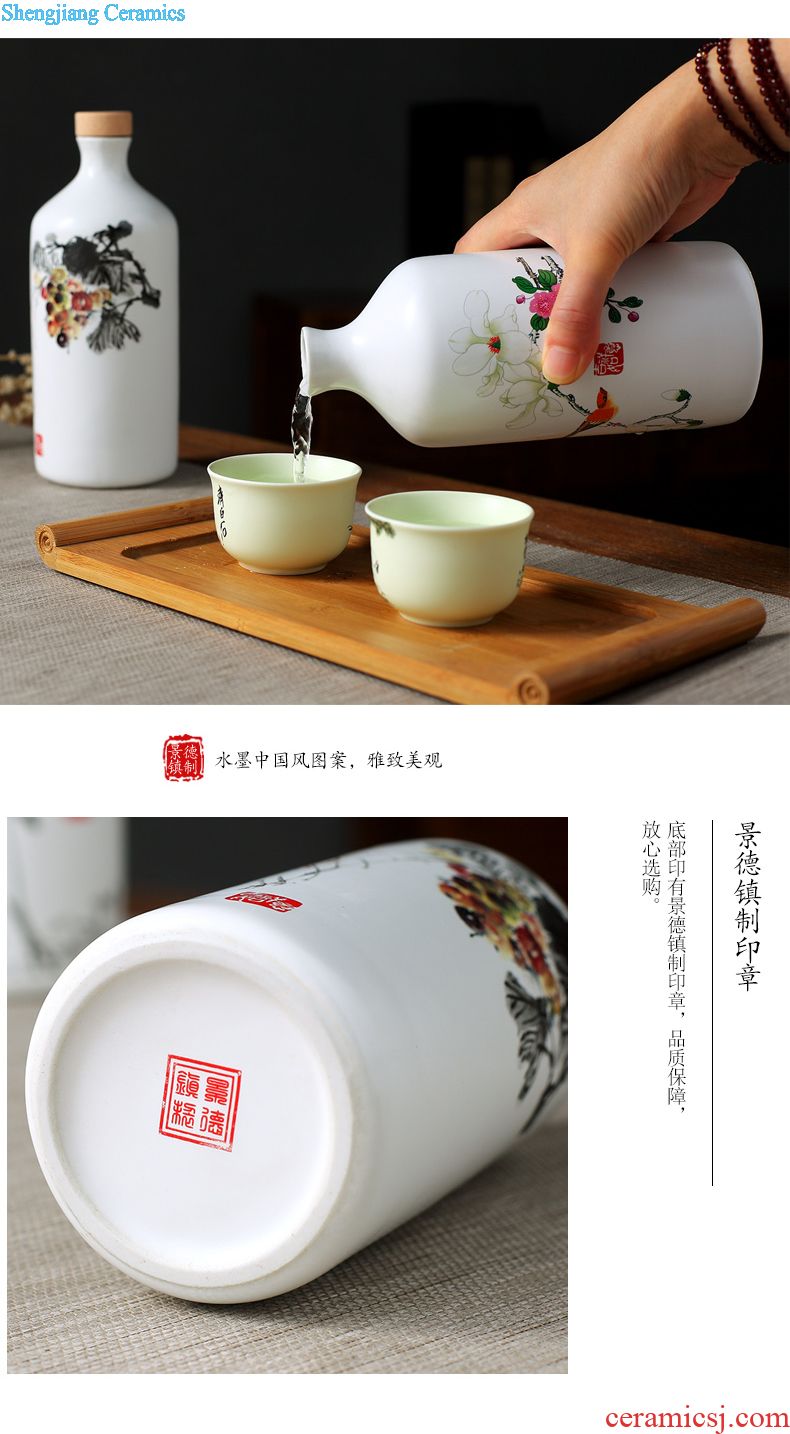 Jingdezhen ceramic jar sealing it home 50 pounds ten leading bubble jars archaize liquor bottle pot pot