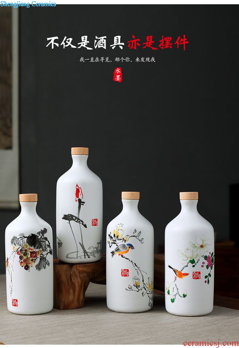 Jingdezhen ceramic jar sealing it home 50 pounds ten leading bubble jars archaize liquor bottle pot pot