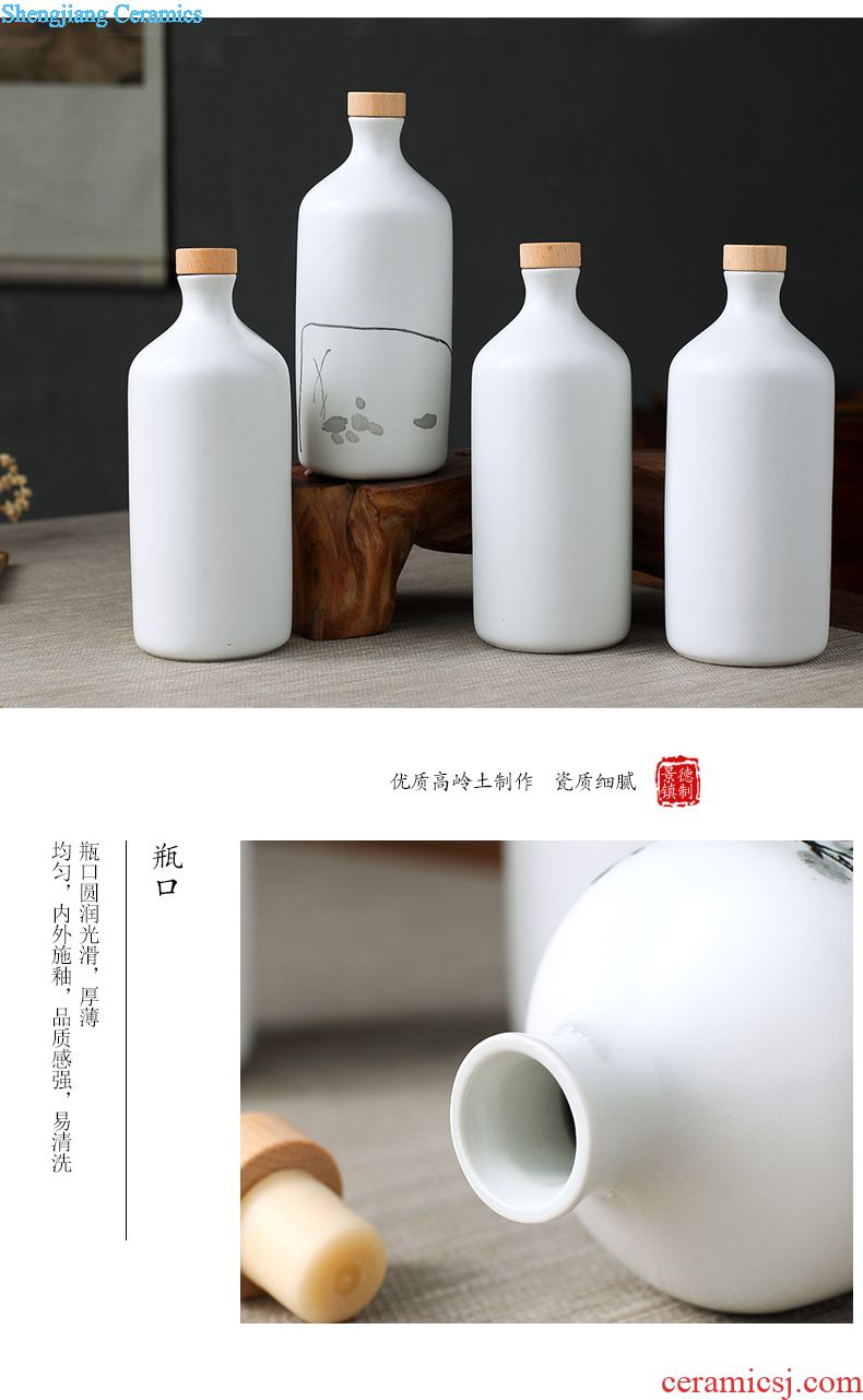 Jingdezhen ceramic jar sealing it home 50 pounds ten leading bubble jars archaize liquor bottle pot pot