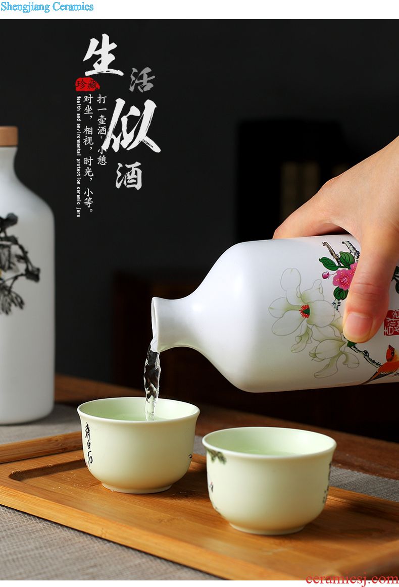 Jingdezhen ceramic jar sealing it home 50 pounds ten leading bubble jars archaize liquor bottle pot pot