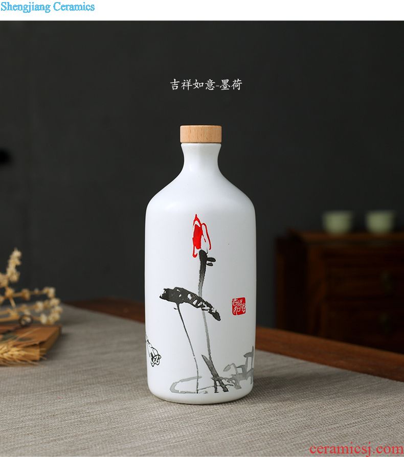 Jingdezhen ceramic jar sealing it home 50 pounds ten leading bubble jars archaize liquor bottle pot pot