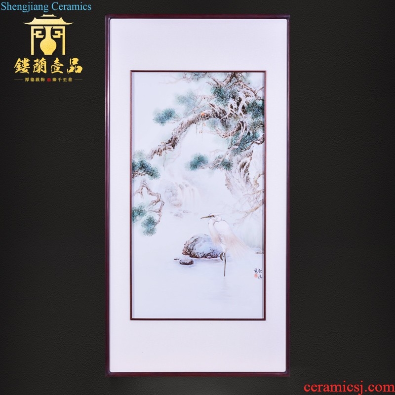 High-quality goods of jingdezhen ceramics hand-painted dragon world porcelain plate painting the living room background decoration hanging painter in furnishing articles