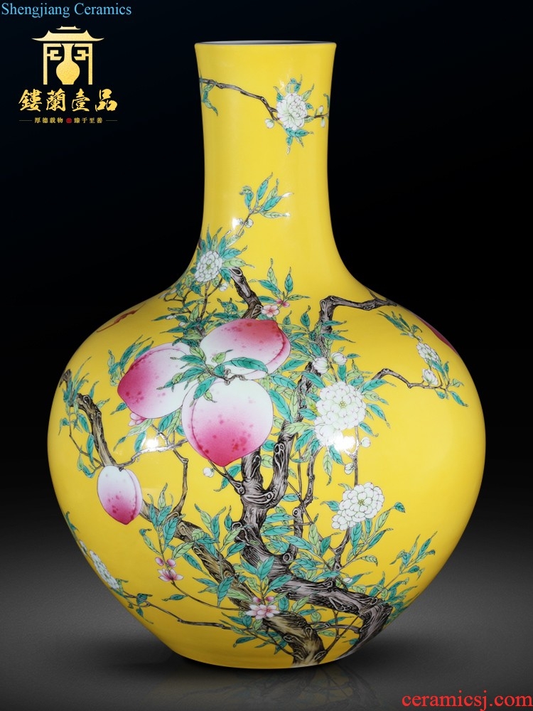 Jingdezhen ceramics hand-painted lad of large vase enjoyed sitting room adornment collection of new Chinese style furnishing articles