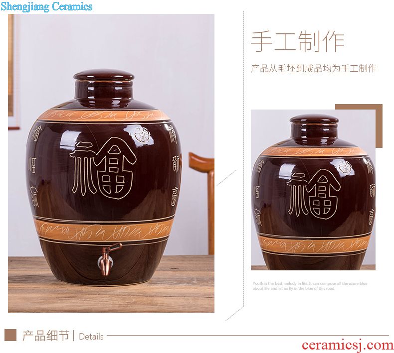 Two temperature wine jingdezhen Chinese style household ceramics heat warm wine pot liquor wine suits hot hip yellow rice wine