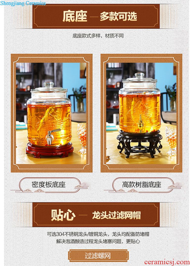 Jingdezhen ceramic sealed bottles of liquor altar it 5 jins of household to restore ancient ways it bubble wine jars