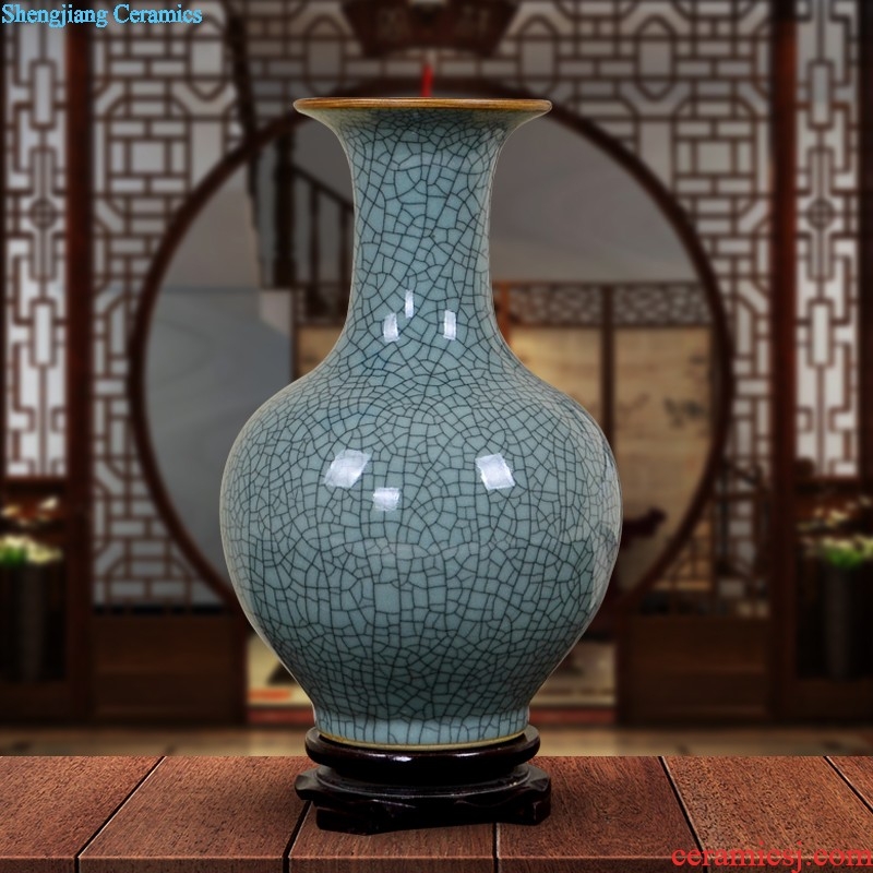 Jingdezhen ceramics flower arrangement of blue and white porcelain vase household adornment office furnishing articles little sitting room handicraft b9