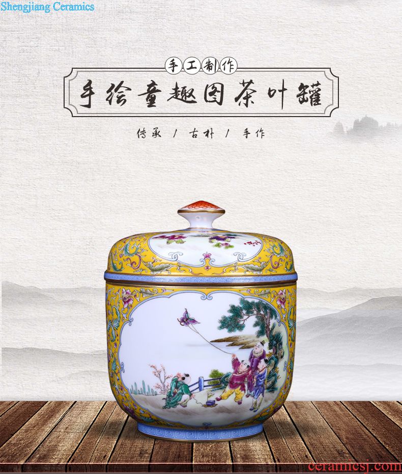 Jingdezhen ceramics hollow-out three-piece vase sitting room of Chinese style of modern TV ark furnishing articles home decoration