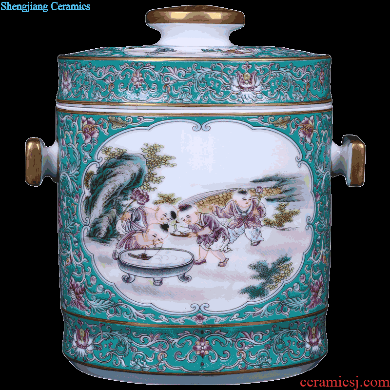 Blue and white porcelain of jingdezhen ceramics art restoring ancient ways the sitting room porch place home decoration vase TV ark