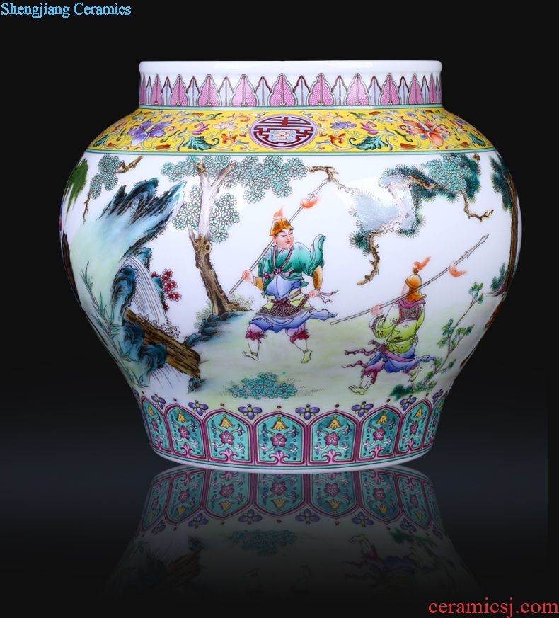 Jingdezhen ceramic antique vase decoration place to live in the sitting room porch porcelain enamel handicraft decoration