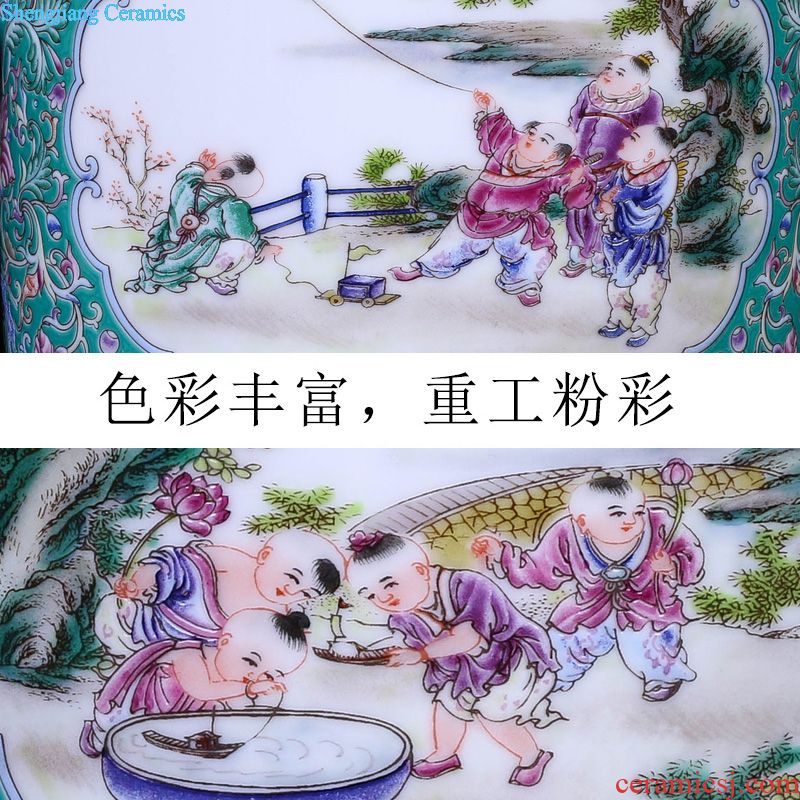 Blue and white porcelain of jingdezhen ceramics art restoring ancient ways the sitting room porch place home decoration vase TV ark
