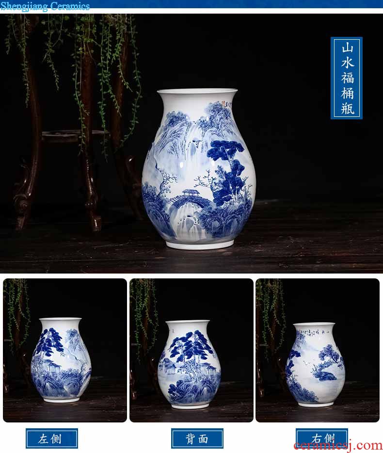 Jingdezhen ceramics porcelain stool teahouse tea house furnishing articles household adornment tea drum stool ornaments