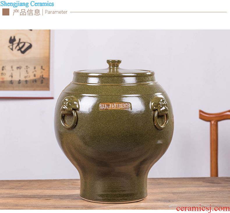 Jingdezhen TaoYang water lily porcelain basin water furnishing articles furnishing articles of handicraft feng shui turtle cylinder tank water is shallow