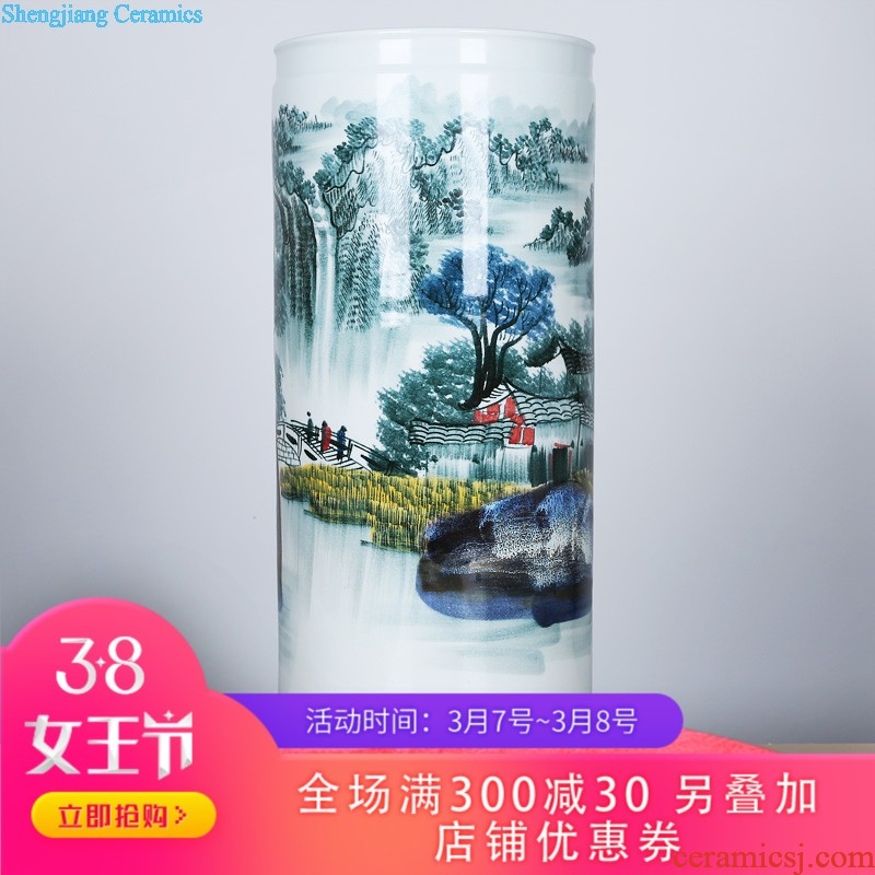 Of 380 hand-painted porcelain jingdezhen ceramics amusement of large vases, club villa housewarming hotel opening