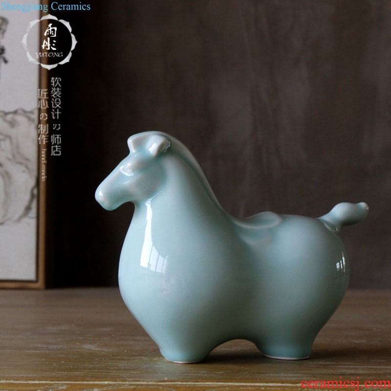 The rain tong household Jingdezhen ms manual variable glaze ceramic tea pot ceramic tea pot tea caddy