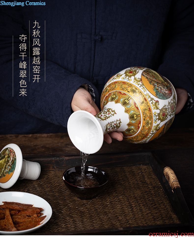 Jingdezhen ceramic bottle archaize earthenware jar of wine 1 catty 2 jins 3 jins 10 jins 5 jins of antique wine jars