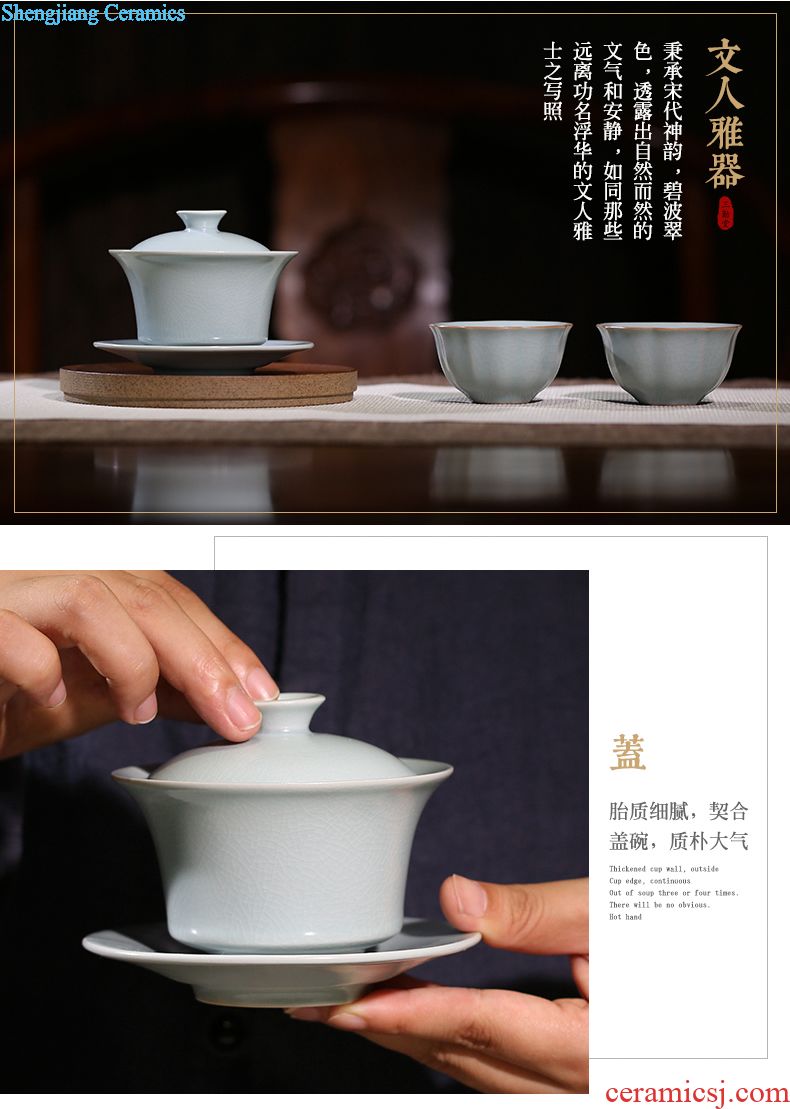 The three frequently jade porcelain cups masters cup kung fu tea cups jingdezhen ceramic sample tea cup individual small set of cups