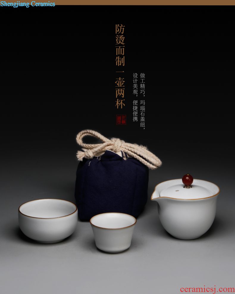 Kung fu tea cup three frequently hall jingdezhen ceramic sample tea cup hand-painted twelve flora cup tea set S42011