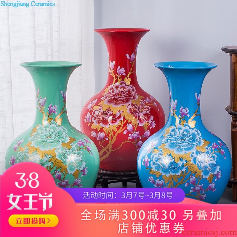 Jingdezhen ceramic in extremely good fortune 290 The sitting room of large vase household decoration to the hotel KTV furnishing articles