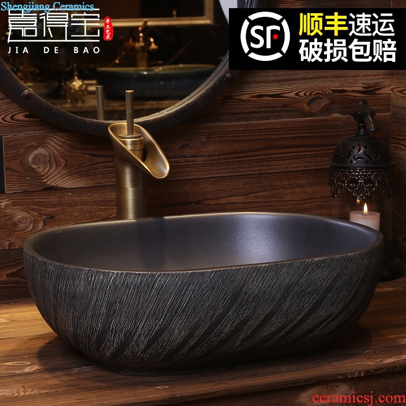 Jia depot ceramic art basin small sink lavatory toilet stage basin square household restoring ancient ways