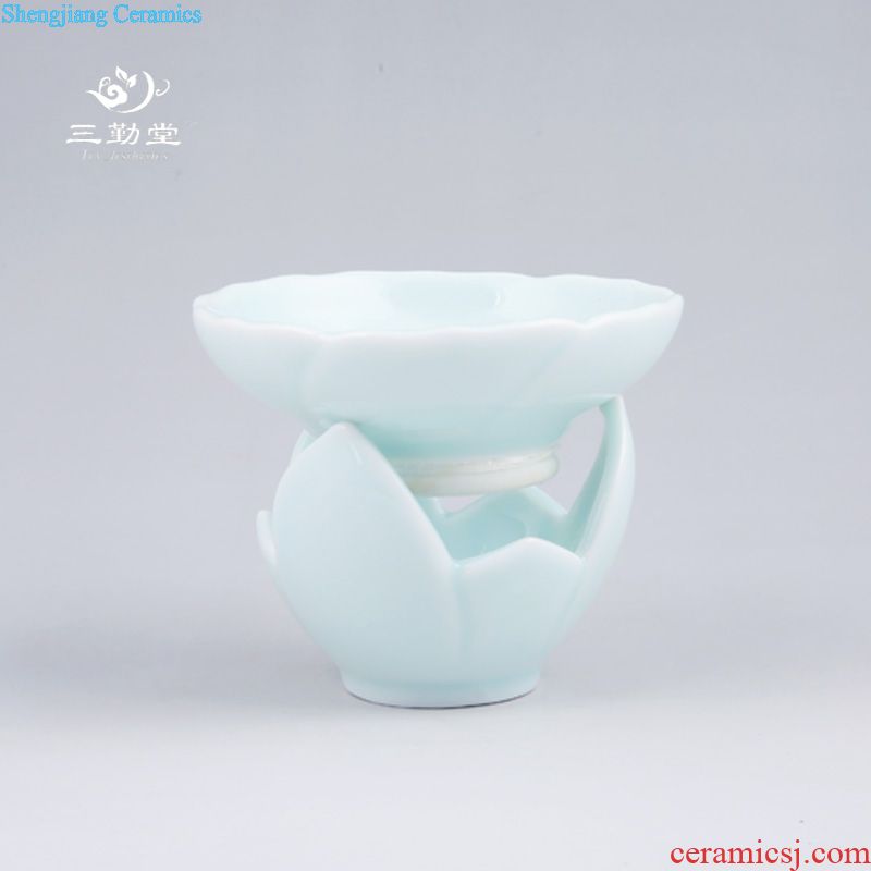 Three frequently hall crack cup portable travel cups kung fu tea set a pot of two cups of jingdezhen ceramic ST3006