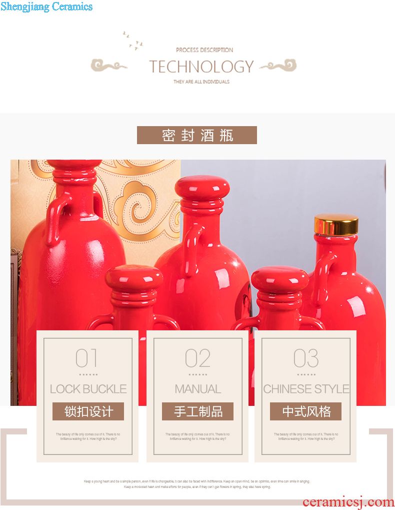 Jingdezhen ceramic it creative decoration 50 kg bottle tea barrel at the end of the storage tank ricer box sealed jar