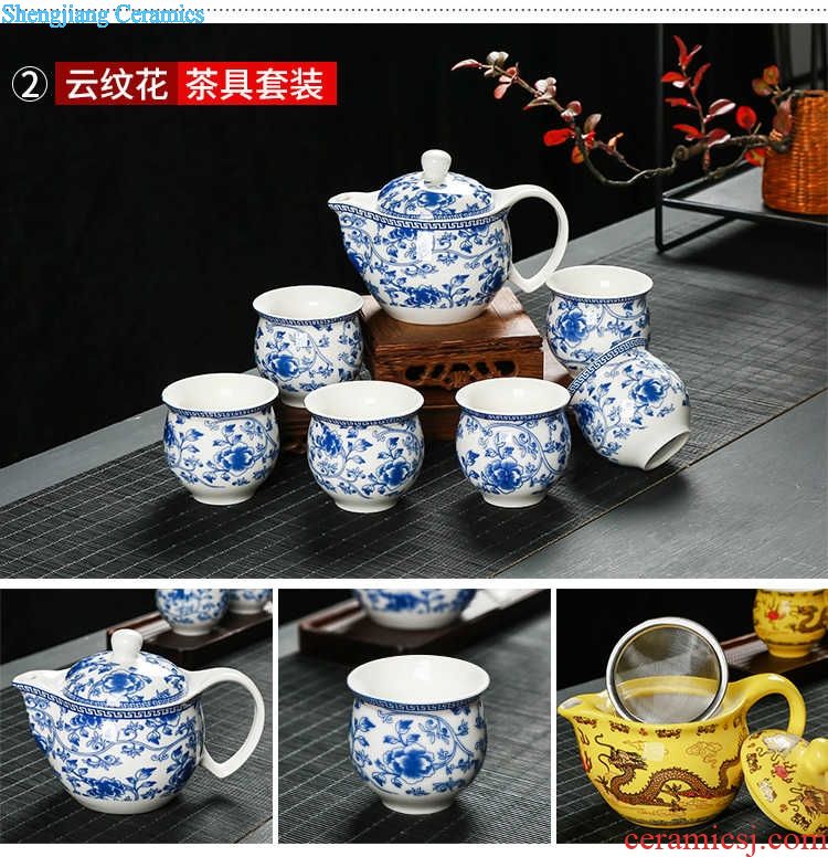 Jingdezhen porcelain ceramic wine jars 20 jins 30 jins put bottles 10 jins of old wine it with leading jars