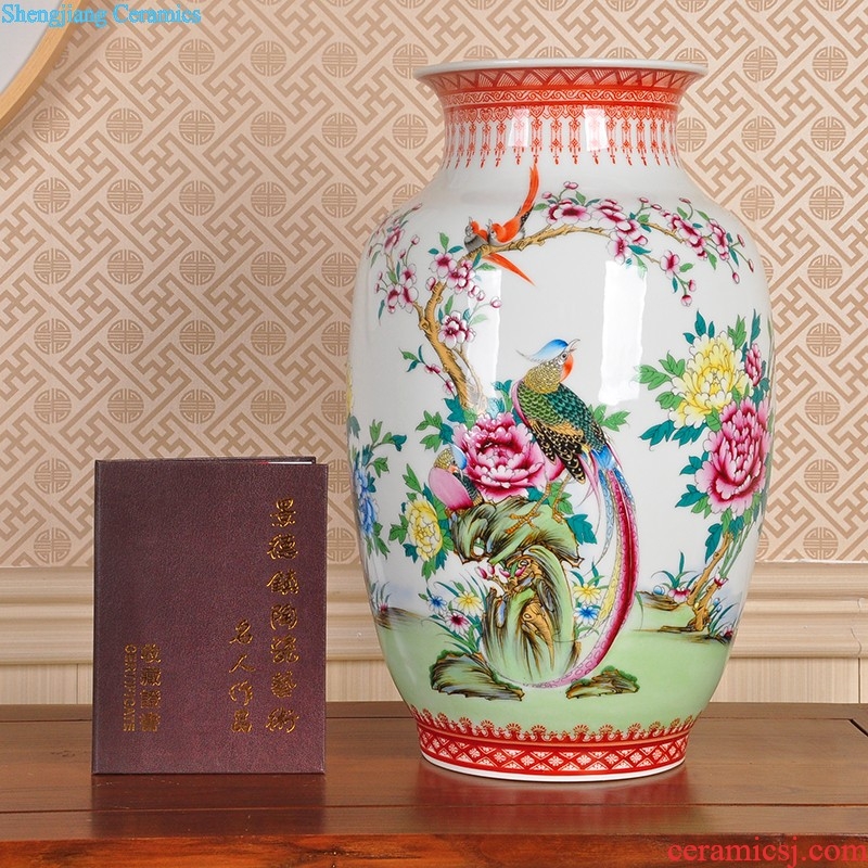 Handwritten Chinese vase furnishing articles sitting room adornment ornament porcelain restoring ancient ways of blue and white porcelain of jingdezhen ceramics handicraft