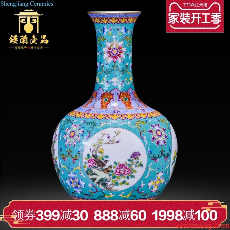 High-quality goods of jingdezhen ceramics hand-painted beauty decoration as flower vase new sitting room of Chinese style household furnishing articles