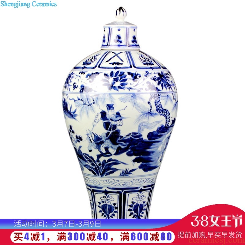 Jingdezhen ceramic hotel villa covers large vases, the sitting room porch flower flower decoration flower arranging furnishing articles