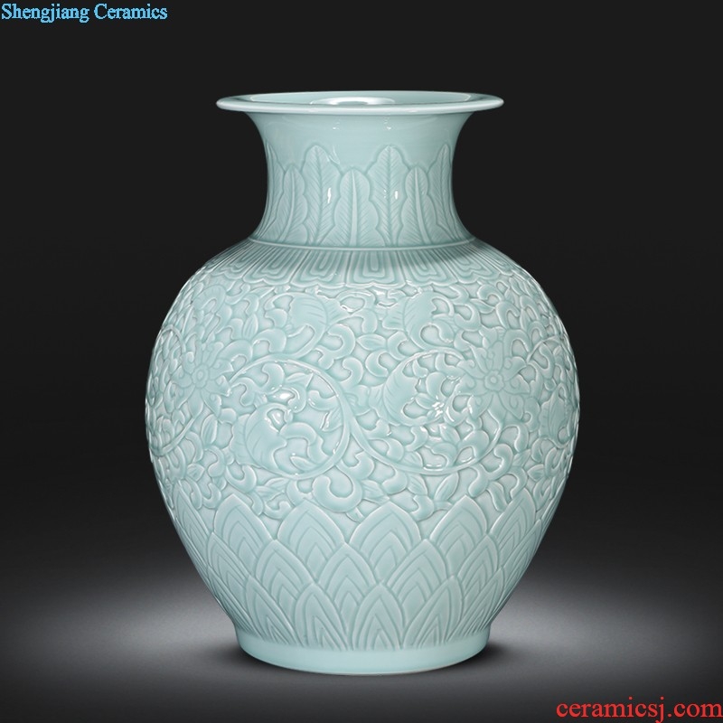 Jingdezhen ceramics snow home furnishing articles of large vase flower arranging the sitting room porch decoration decoration large Z8