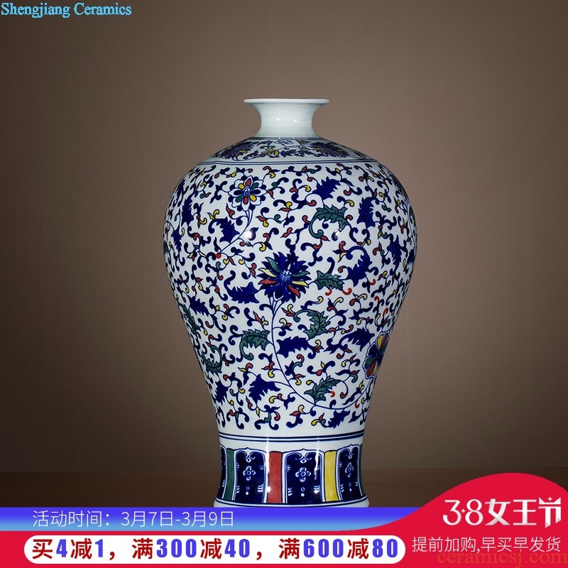 Jingdezhen ceramics famous hand-painted vases furnishing articles furnishing articles sabingga sukdun dergici jimbi Chinese style porch ark sitting room adornment