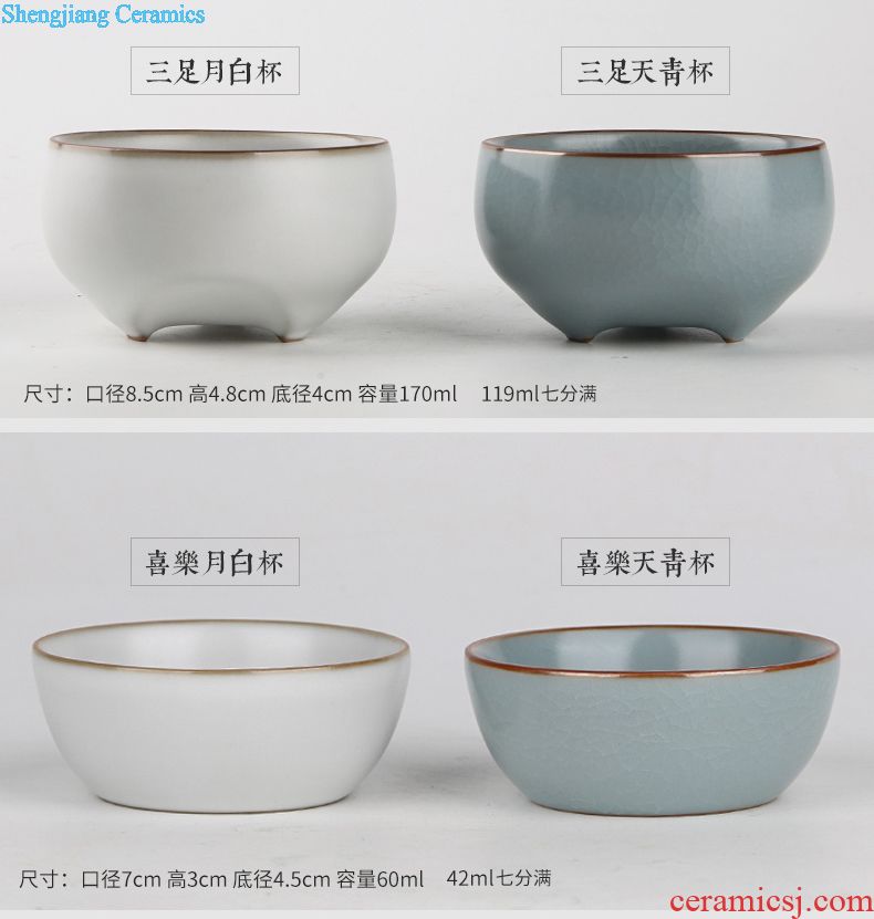 Three frequently hall jingdezhen ceramic filter with cover mark cup tea tea cups separation office tea cup