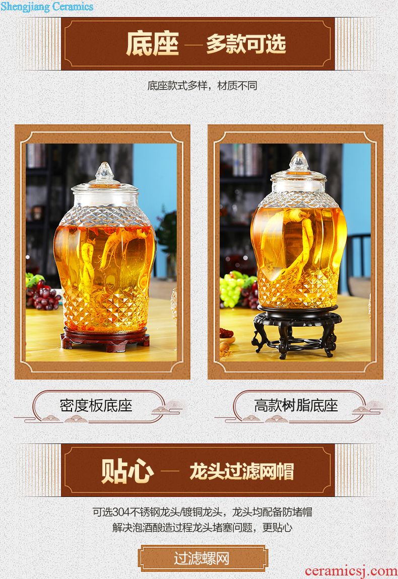 Jingdezhen 10 jins 20 jins 30 jins 50 jins archaize ceramic wine jar jar of wine liquor it small pits it lu