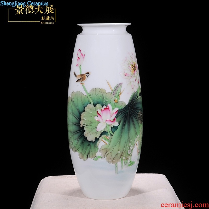 General household of Chinese style classical hand painted blue and white porcelain vase antique porcelain pot of jingdezhen ceramics handicraft furnishing articles