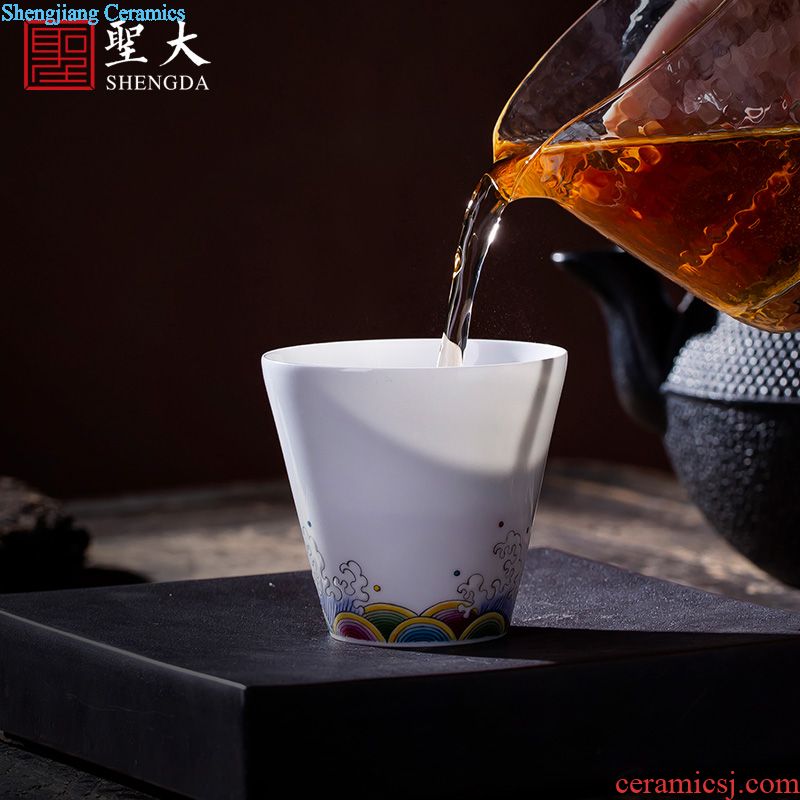St step big ceramic kung fu tea pot hand-painted porcelain imitation king ChanCui teapot all hand jingdezhen tea pot