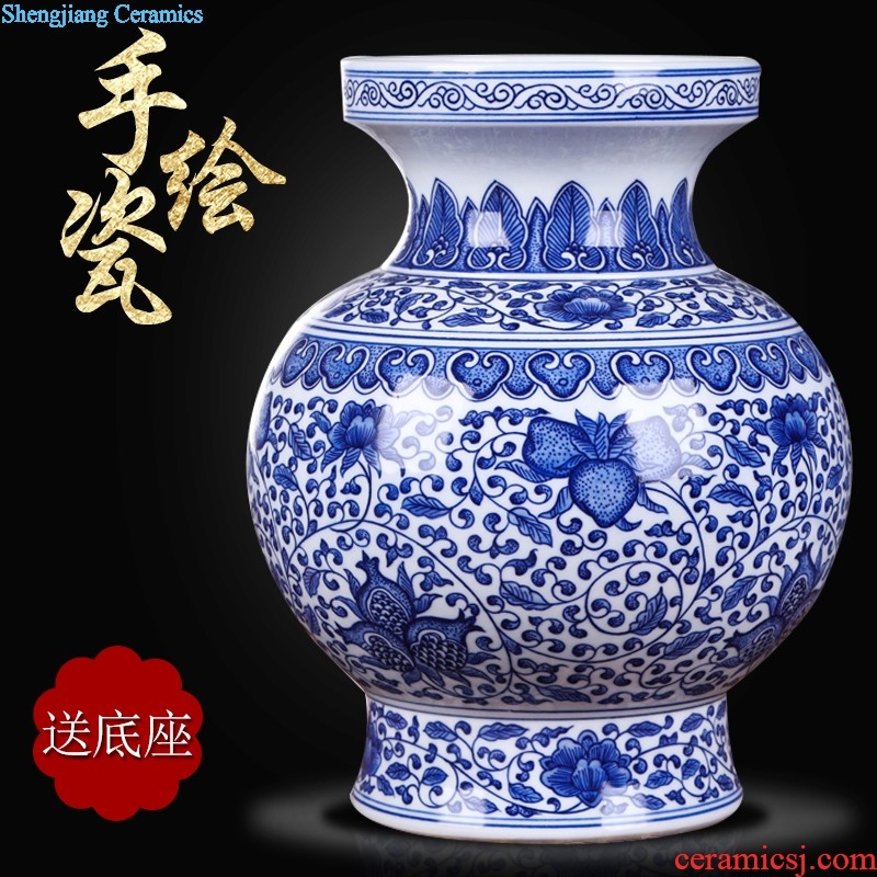 Jingdezhen ceramic furnishing articles under the antique porcelain Xiao Heyue after han xin ceramic vases, flower crafts are sitting room