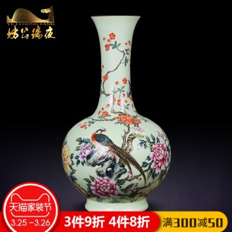 Jingdezhen ceramic hand-painted blue and white porcelain vases, flower arranging bright future Chinese style living room decorations porch decoration