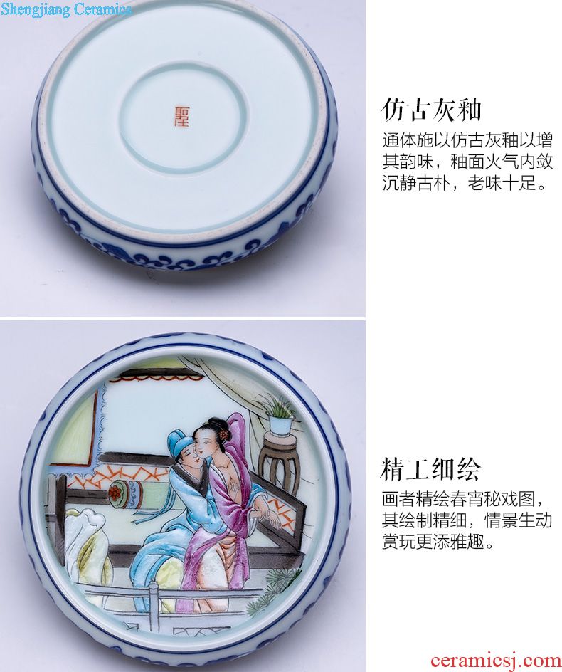 The big ceramic curios Colored enamel paint James t. c. na was published grain cup group master cup of jingdezhen tea service kung fu tea cups